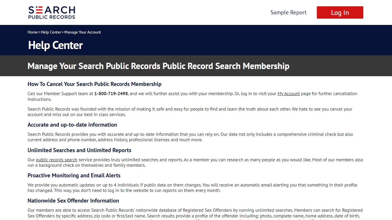 Manage Your Search Public Records Public Record Search Membership